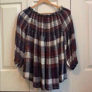 Altar’d State Plaid Flowy Top